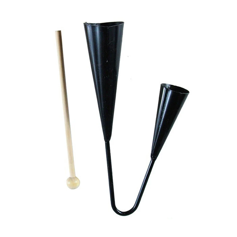

Agogo Bell Kids Instrument Two Tone Bell Samba Percussion Handheld Durable Portable Metal Children Early Education Traditional