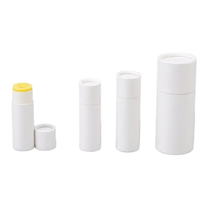 Lip Balm Paper Tubes Biodegradable Cardboard Push Up Cosmetic Packaging Tube Eco-friendly Notion Gloss Container