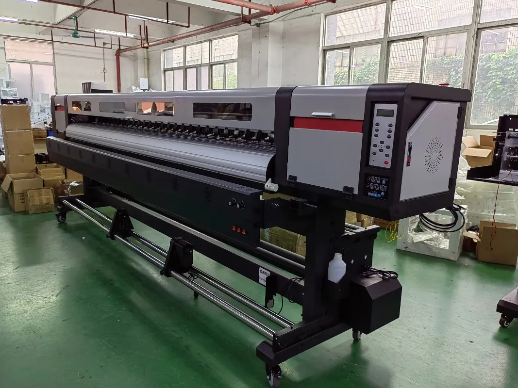 High Quality 3.2m 10ft Dual XP600 Eco Solvent Printer Outdoor Flex Banner Posters Vinyl Car Stickers Printing Machine