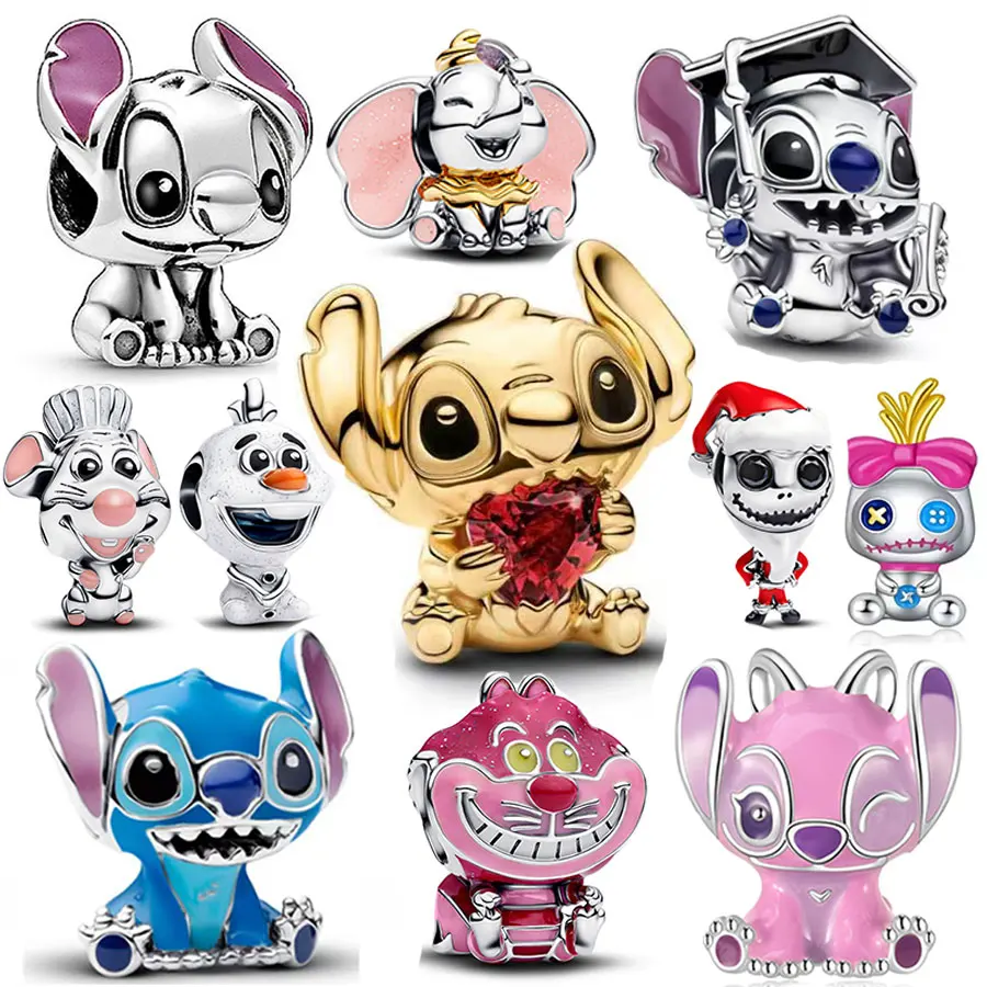 

Этот новый кулон Disney Gold Stitch из 100% стерлингового серебра 925 пробы идеально подходит для создания браслетов своими руками и стильных подарков.