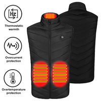 9 Heated Vest Zones Electric Heated Jackets Men Women Sportswear Heated Coat Graphene Heat Coat USB Heating Jacket For Hiking