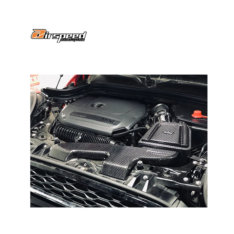 

Airspeed Brand Limited Time Goods 3K Twill Glossy Dry Carbon Fiber Engine Cold Air Intake System for 1 Series MINI
