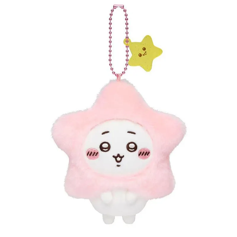 12cm Nowy Śliczny Kreskówkowy Kawaii Gwiazda Życzeń Chiikawa Hachiware Usagi Momonga Pluszowa Lalka Brelok Zawieszka do Torby Zabawka Prezent