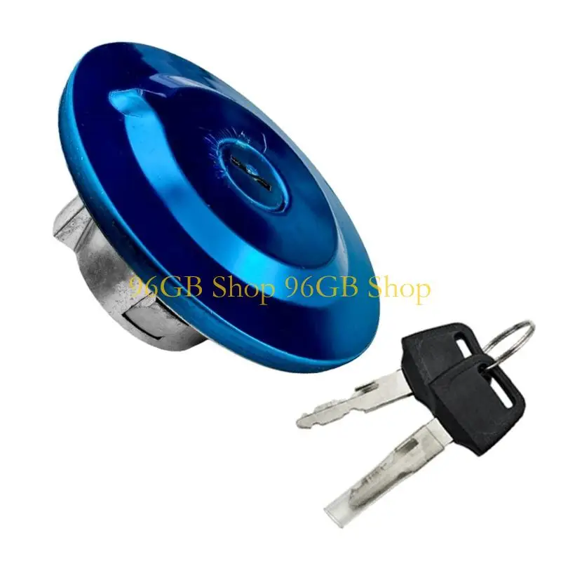 96GB Aluminum Gas Cover with Lock Weather Resistant Anti Theft Cap Motorcycle Spare Part for Bike YBR125