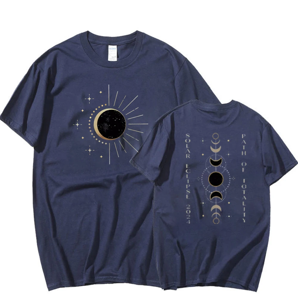 Camisa do Eclipse Solar Unisex, Camisas do Caminho da Totalidade, Contagem Regressiva para a Totalidade, Camisetas Celestiais, Astronomia Sun Top, Retro, Total