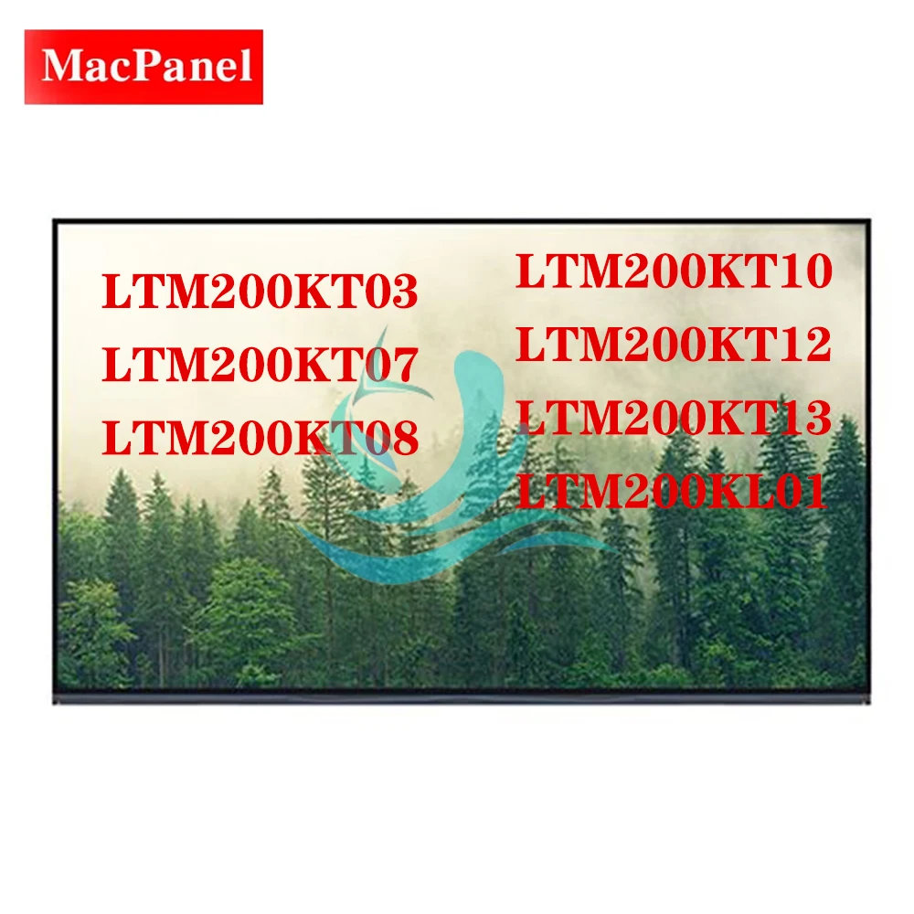 20'' original LED LCD screen LTM200KT03 LTM200KL01 LTM200KT10 LTM200KT07 LTM200KT08 LTM200KT12 LTM200KT13 Display Panel