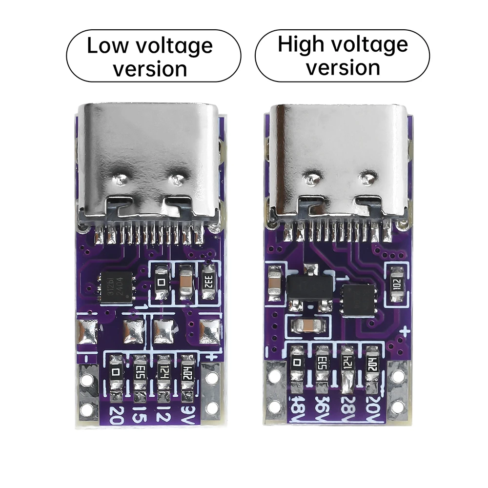 10Pcs/5Pcs/1Pcs PD3.1/PD3.0/QC3.0 Fast Charging Protocol Decoy Aging Test Board - 9V/12V/20V/28V/36V/48V Output Type C Interface
