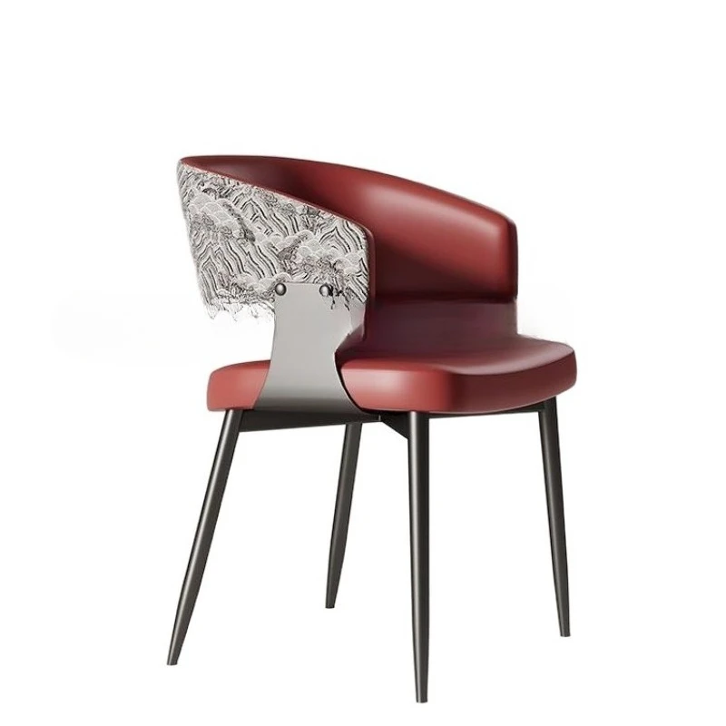 Italian minimalist dining chair Modern minimalist home back chair