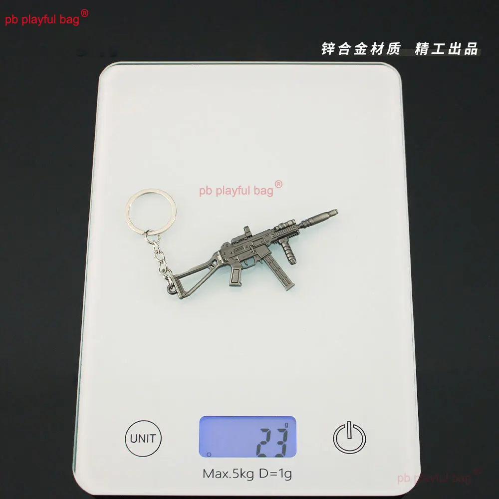 Porte-clés modèle Mini pistolet 9cm, 141UMP45, bijoux CS, pendentif en métal, figurines d'action, décoration, jouet pour enfants, cadeau ZG126