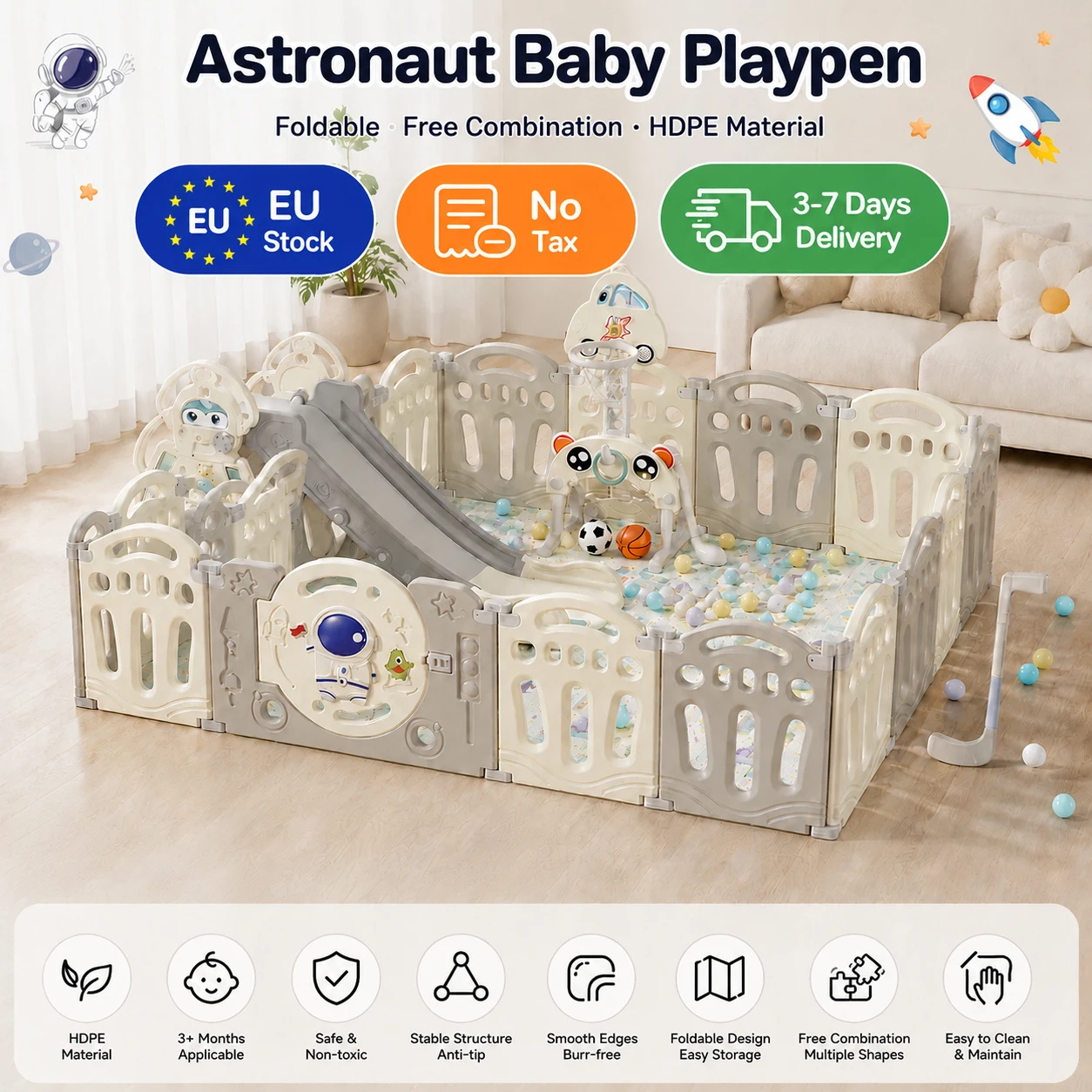 Babylaufställe, Babypark, Laufstall für Kinder, Baby-Spielplatz, Spielzone, Baby-Aktivitätszaun, Spiele für Kinder, Spiele für Babys, Babyaktivitäten, Babyzaun, Babyartikel, Baby-Koje, Bettzaun,