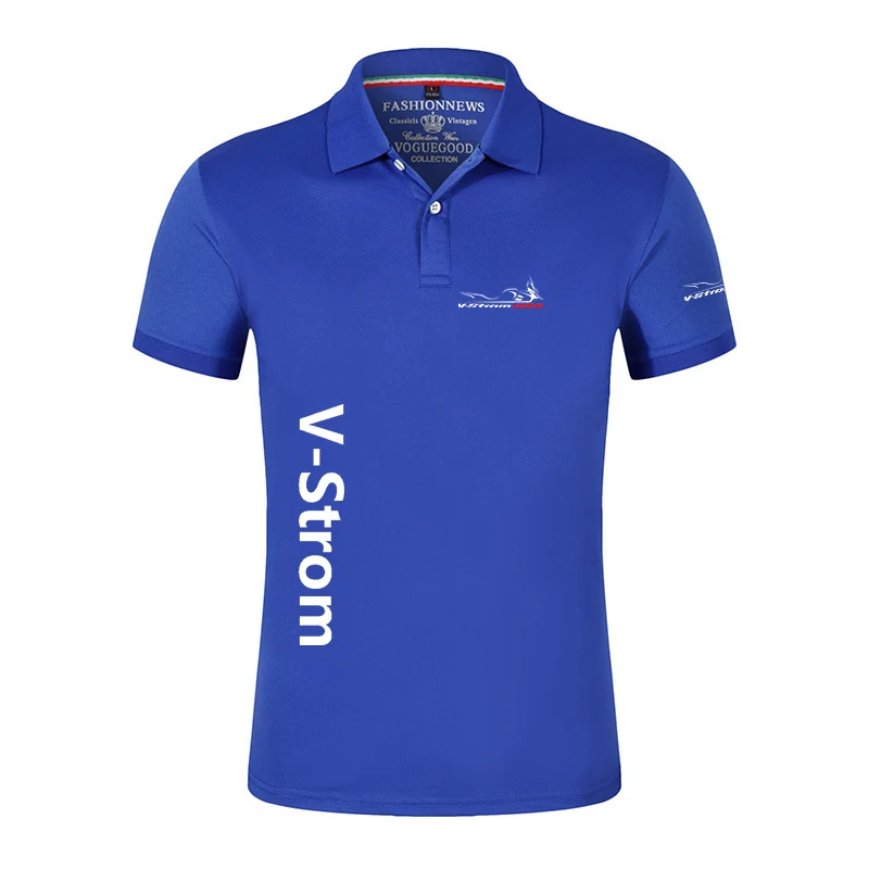 2024 Motorcycle Vstrom 650 V Strom Men New Autumn Casual Polo Shirt Comfortable T-shirt High Quality Breathable Short Sleeve Top