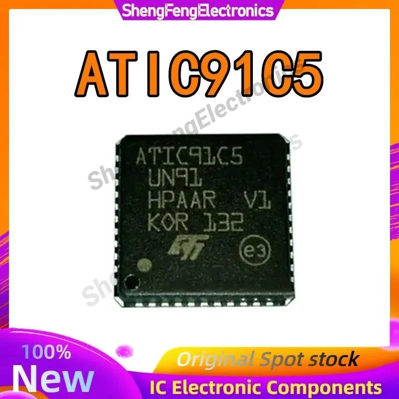 

5PCS 100% New&original ATIC91C5 ATIC91C5UN91 ATIC91C5 UN91 QFN-44