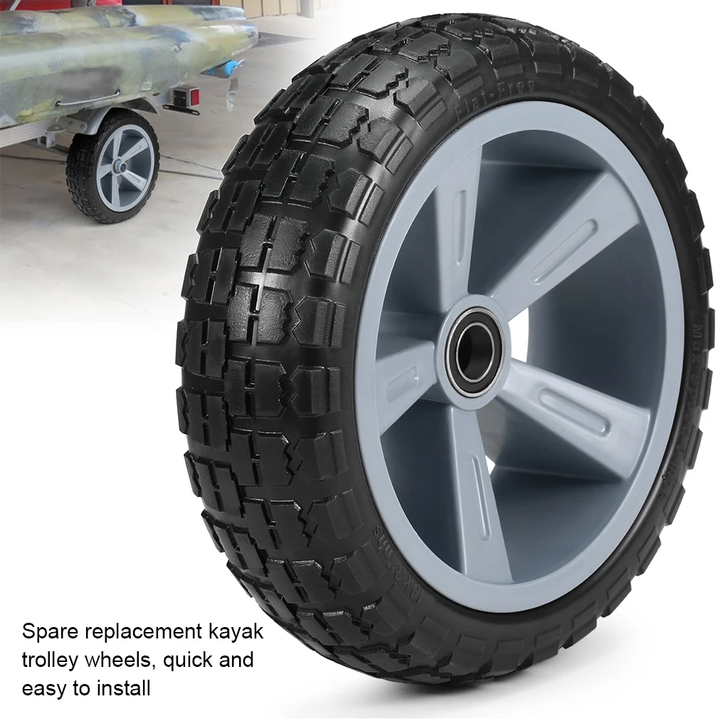 

10 Inch Kayak Tires Trolley Wheel Canoe Heavy Duty Puncture-proof Tyre