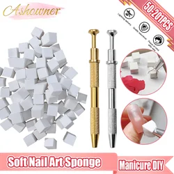 Ashowner Soft Nail Art Sponge Gradient Nail Art Stamper Tools Coloring Stamping Painting Manicure DIY Creative Nail Sponge Tool