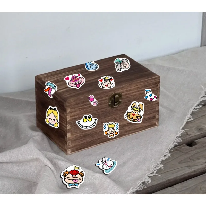 40 PCS Alice in Wonderland Kawaii Stickers DIY Laptop Phone Guitar Car Bike Skateboard Luggage Graffiti Children's Toys