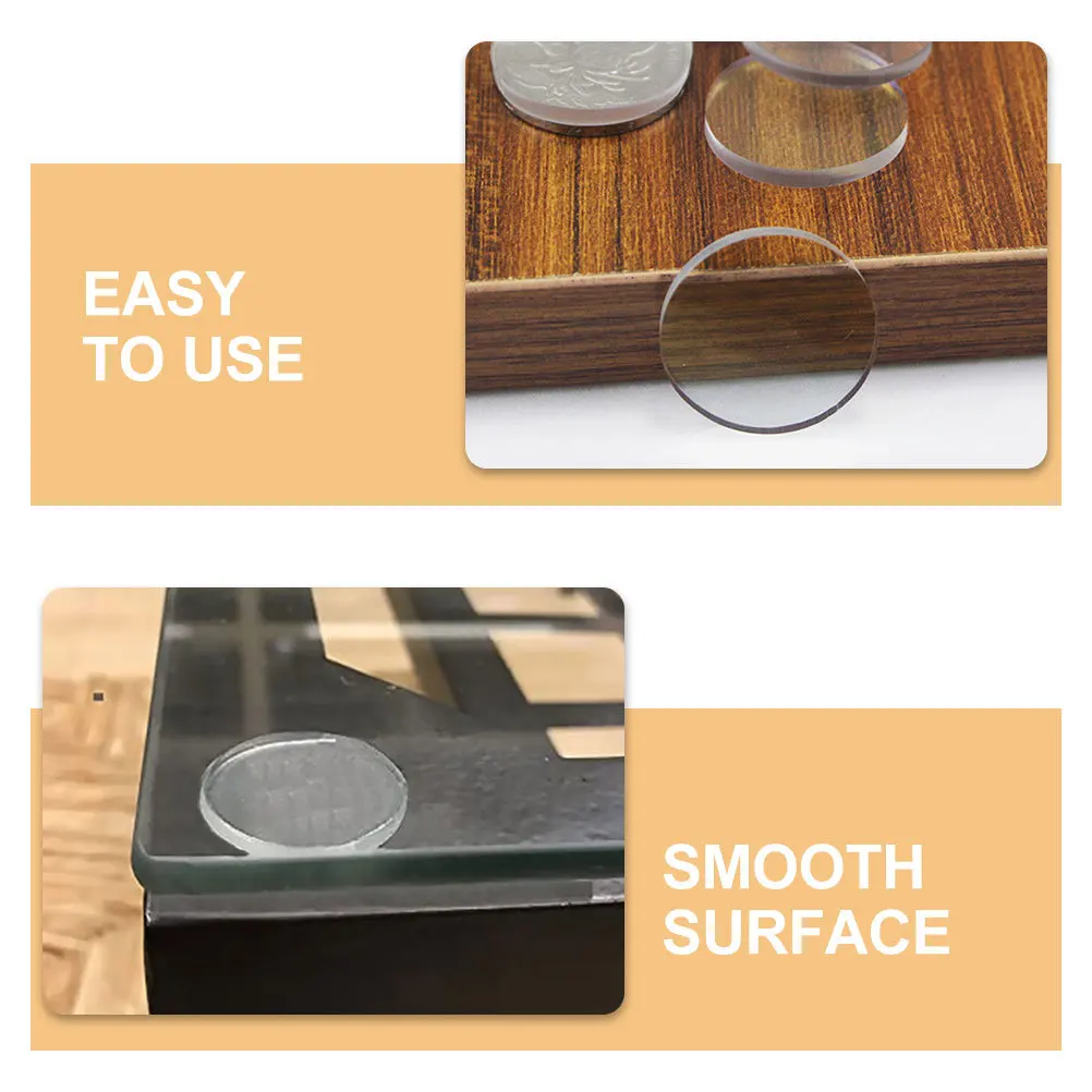 

24Pcs Suction Bumper Pads Clear Anti Slip Table Spacers Durable Furniture Bumpers Cabinet Cushions Protective Desk Pads