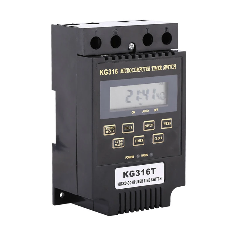 Kg316t On/Off Timing Switch for Street Light Automation 110V/220V Power Controller with Extended Timing Features