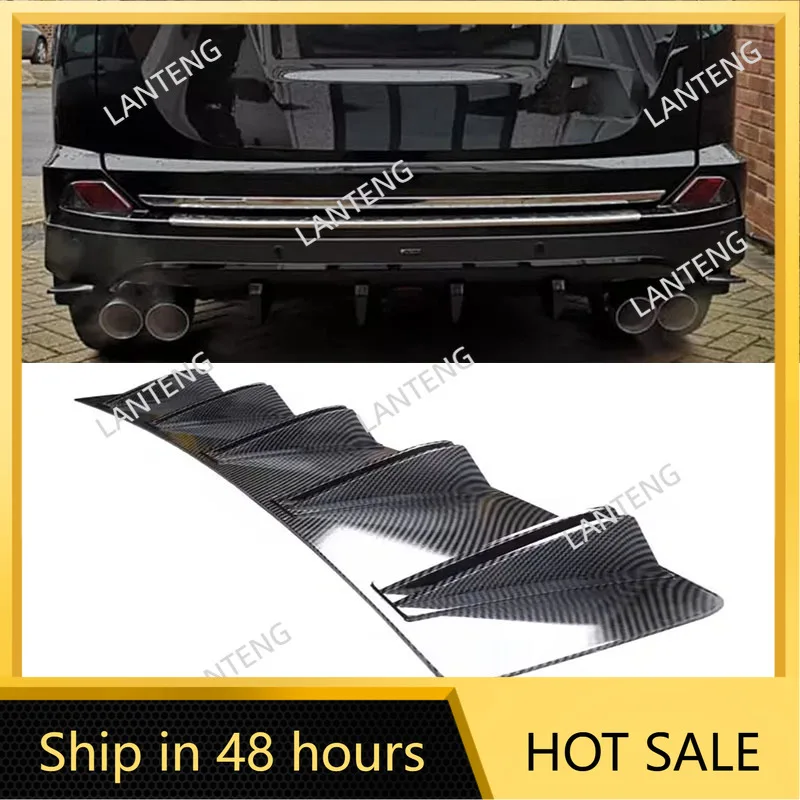 

Задний диффузор автомобиля Shark 10, бампер, крыло, сплиттер, спойлер для подбородка, губа для T0yota RAV4, защита тела, черный