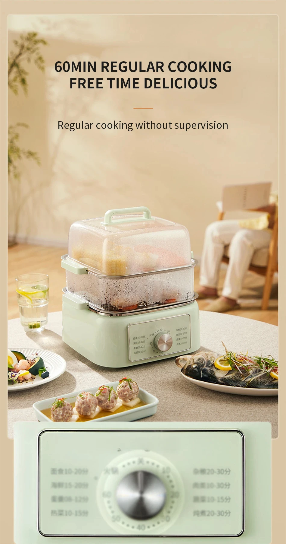 Nowy wielofunkcyjny parowiec elektryczny 2025 o pojemności wielowarstwowej, wielowarstwowy parowiec, maszyna śniadaniowa