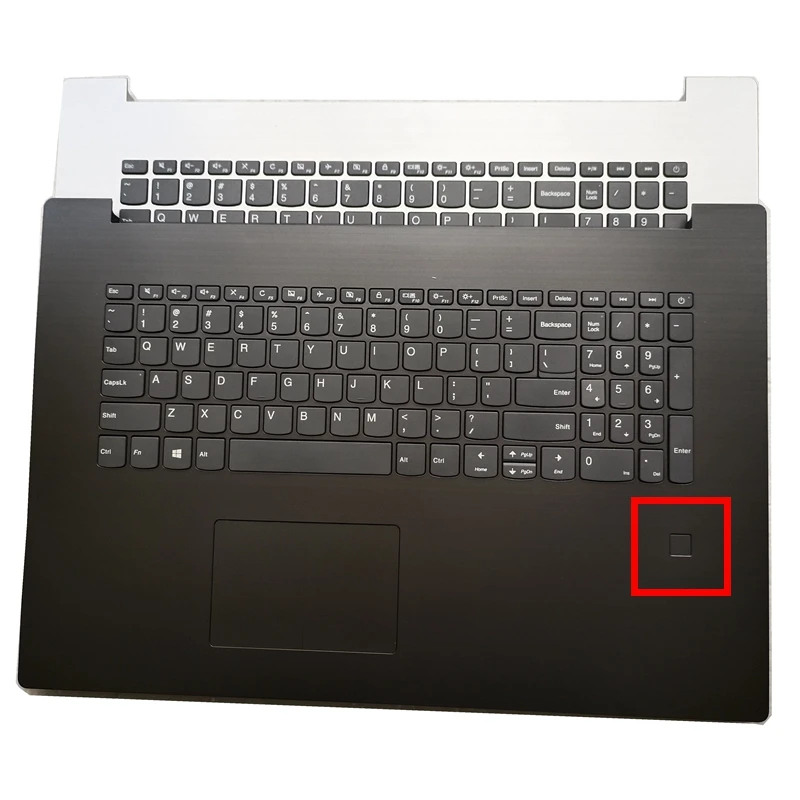 

NEW US Keyboard with Shell C Cover Palmrest Upper Case and TouchpadFingerpri For Lenovo IdeaPad 320-17IKB ISK ABR AST 330-17IKB