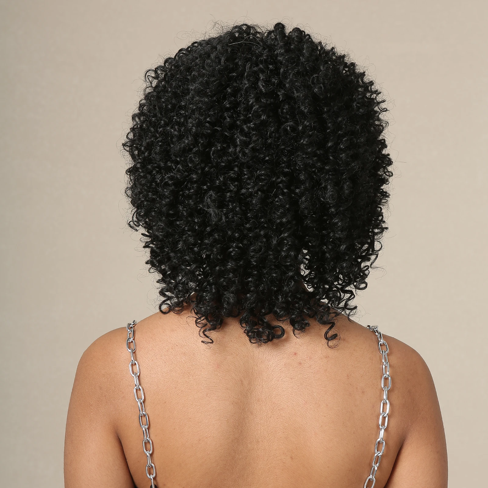 HAIRCUBE Curto Preto Kinky Curly 13*1 Lace Front Perucas Sintéticas para Mulheres Afro Natural Looking Lace Hair Wig para Diariamente Falso Cabelo