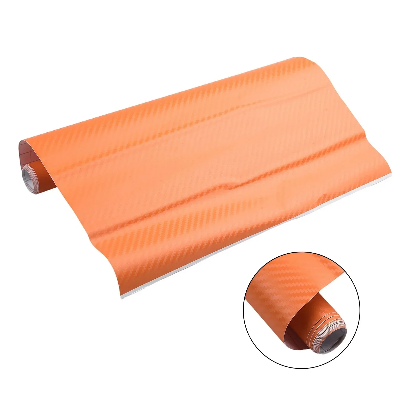 Car Carbon Fiber Sticker Car Black/silver/pink/orange/red Carbon Fiber Vinyl Wrap Sticker Interior Accessories Panel 50x12Inch