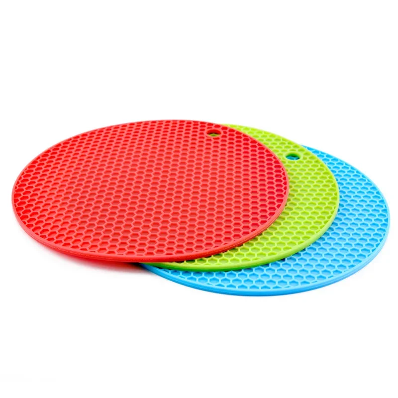 Silicone Heat Insulation Mat Honeycomb Mat Hot Proof Waterproof Pot Bowl Water Coasters Thickened Heat Resistance