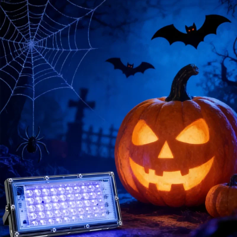 LED الأشعة فوق البنفسجية مصباح الأشعة فوق البنفسجية الغراء علاج الفلورسنت مرحلة الحفلات دباغة الأزرق الشمس الإسقاط الضوء الأرجواني #4