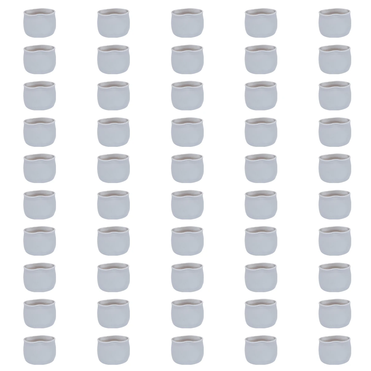 

50PCS Furniture Leg Protectors Desk Feet Covers Grey Silicone Chair Base Pads Floor Protection Anti Noise Table Stool Leg Covers