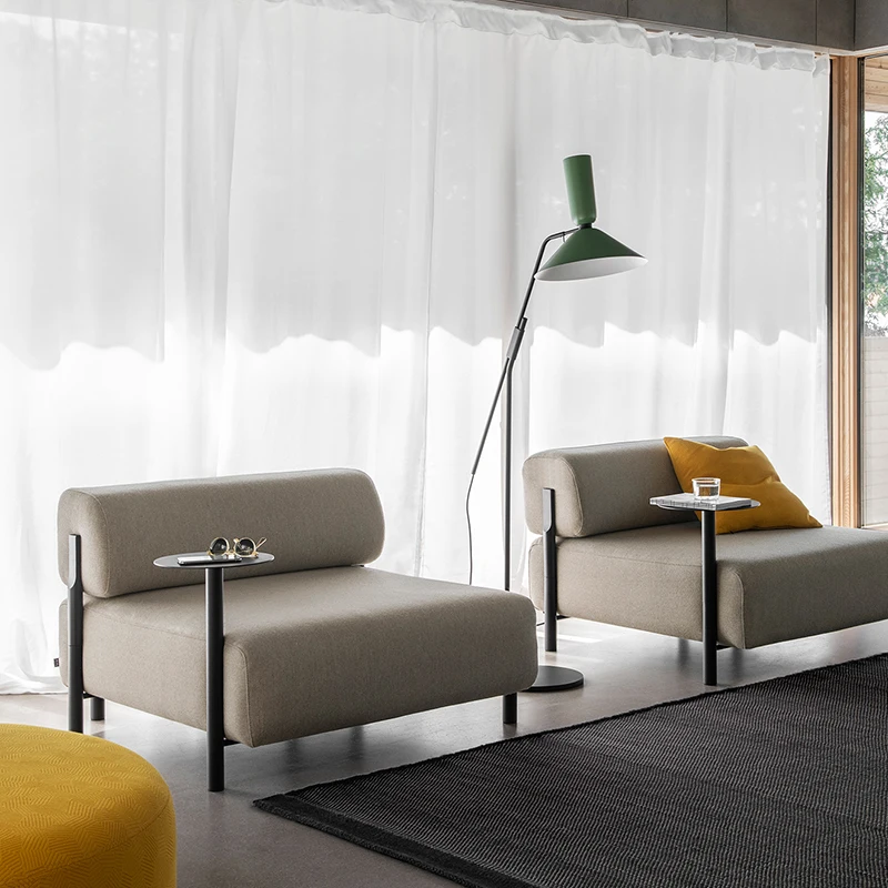 

Modern Reception Waiting Room Sofa PU Leather Seats Hotel Lobby Office Furniture Commercial Use