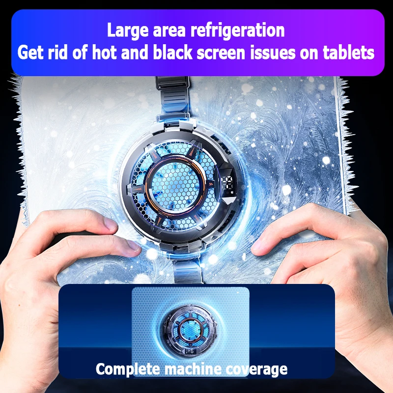 New 2023 CX05 Tablet Magnetic attraction Back clip Cooler Semiconductor heat dissipation Portable quick cooling For iPad Android