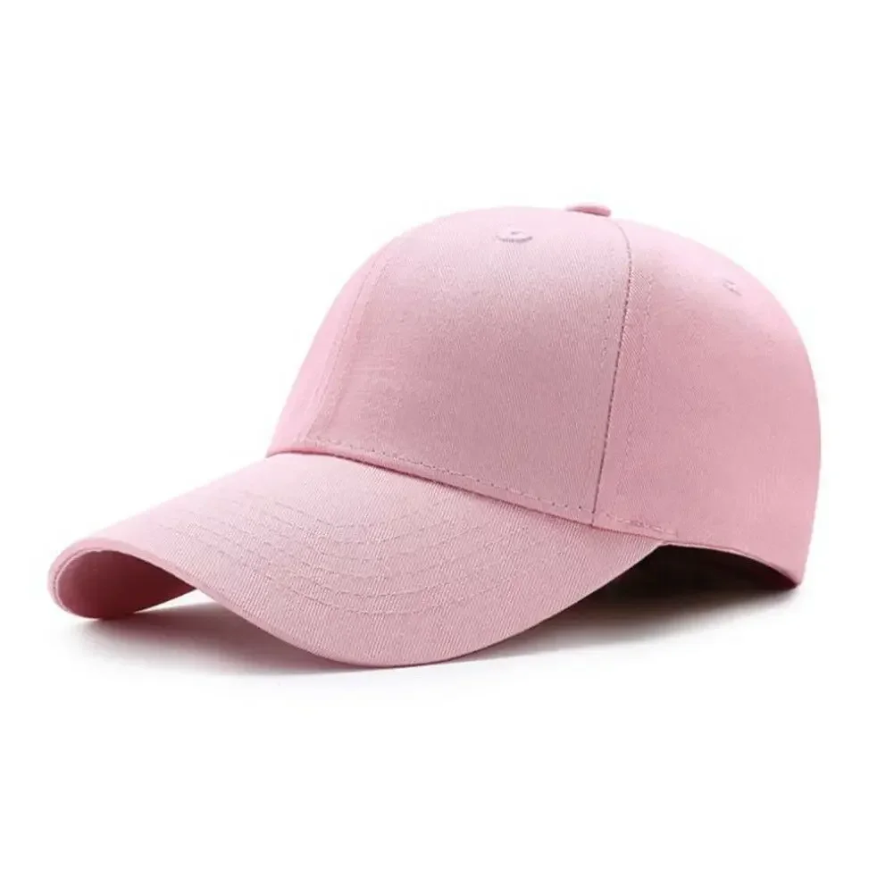 Men Women Fashion Casual Simple Baseball Cap Solid Color Cotton Hat Black Pink White Wine Red Blue Snapback Best Selling 2020