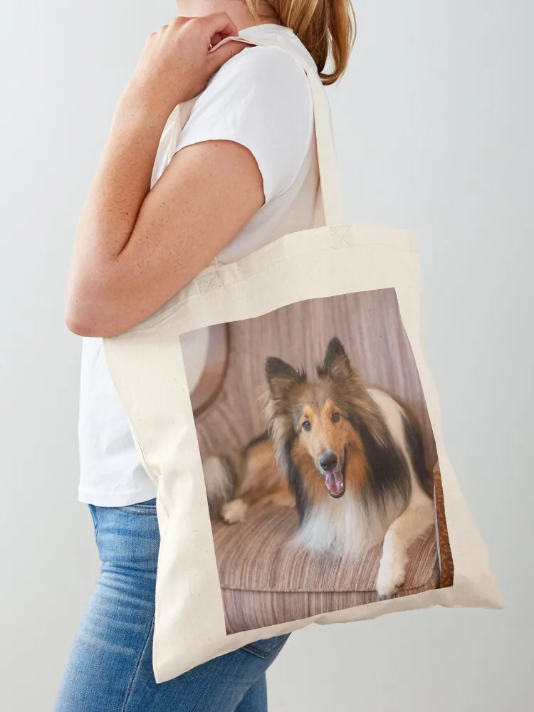 

Cute Sheltie dog resting Tote Bag great bag Lady bags canvas tote bag tote woman