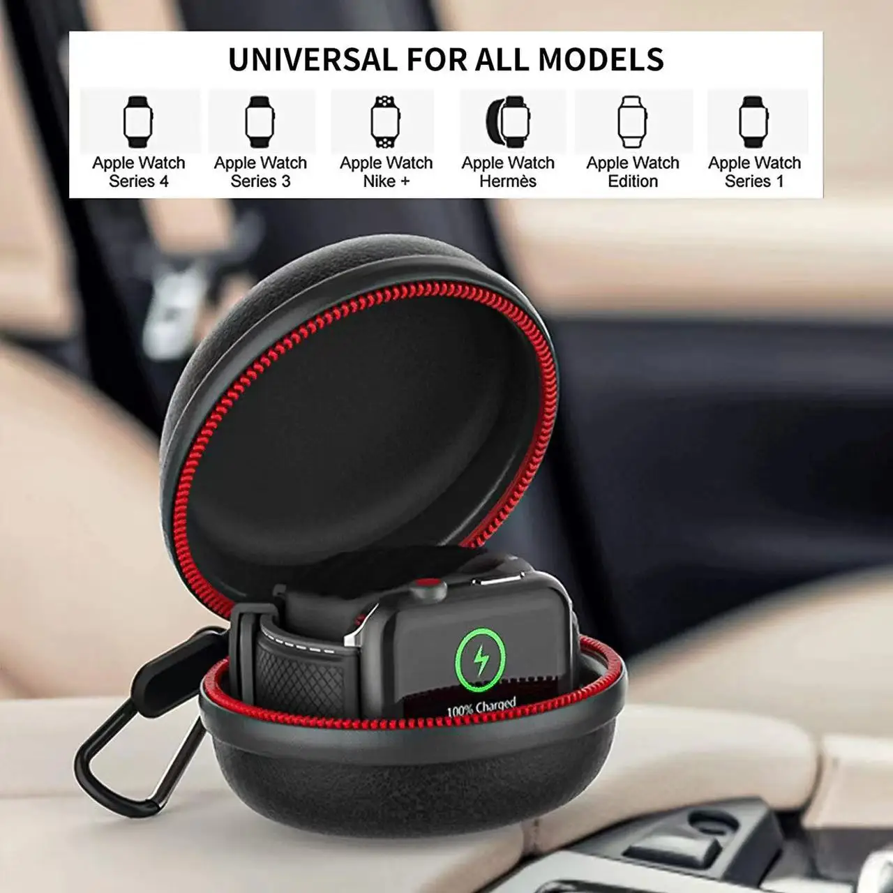 For Apple Watch 8 Ultra 2 49MM Magnetic Charging Cable Base Bluetooth Airpods Headset Storage Box iWatch 9 7 band 6 Watch holder