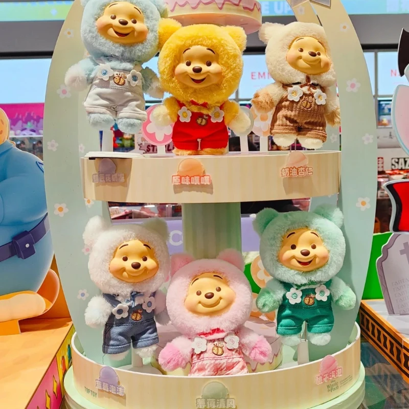 

2025 Disney Winnie The Pooh Candy Series Blind Box Cute Pendant Doll Surprise Mystery Box Car Bag Decoration Kids Christmas Gift