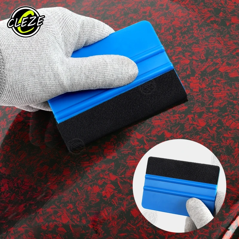 

CLEZE 10PCS Premium Plastic Felt Squeegee Window Tint Tool Vinyl Squeegee Tools for Vinyl Installation Scraper