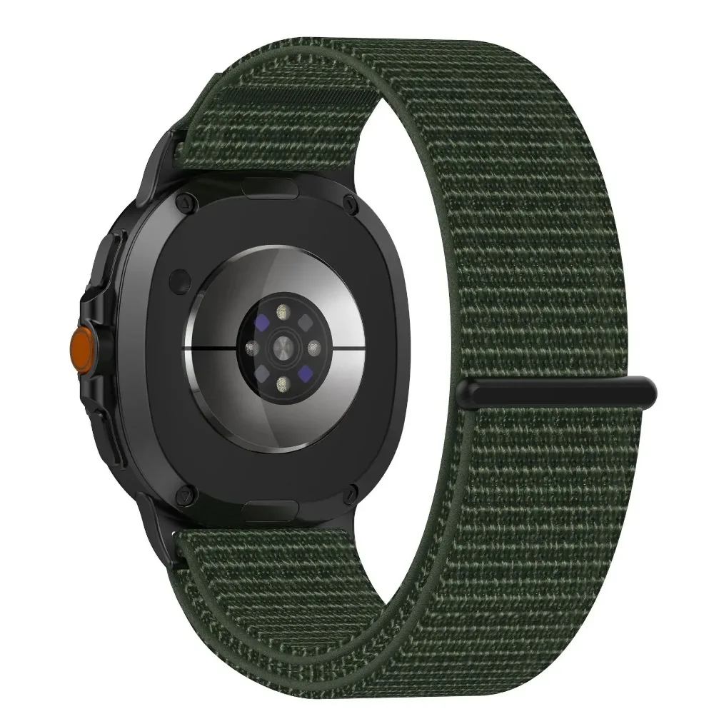 Metal Connecting Nylon Loop Strap for Samsung Galaxy Watch 9 8 40/44mm Breathable Bracelet for Galaxy Watch 8 Classic 46mm Band