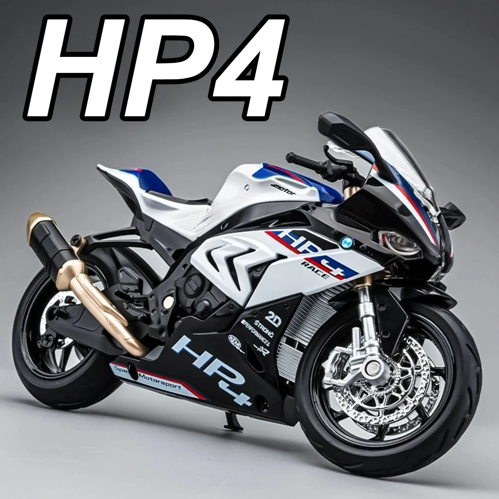 

1:12 сплав HP4 R1250GS модель мотоцикла игрушечный автомобиль переднее колесо рулевое управление звук свет амортизирующий двигатель для мальчиков подарки на день рождения