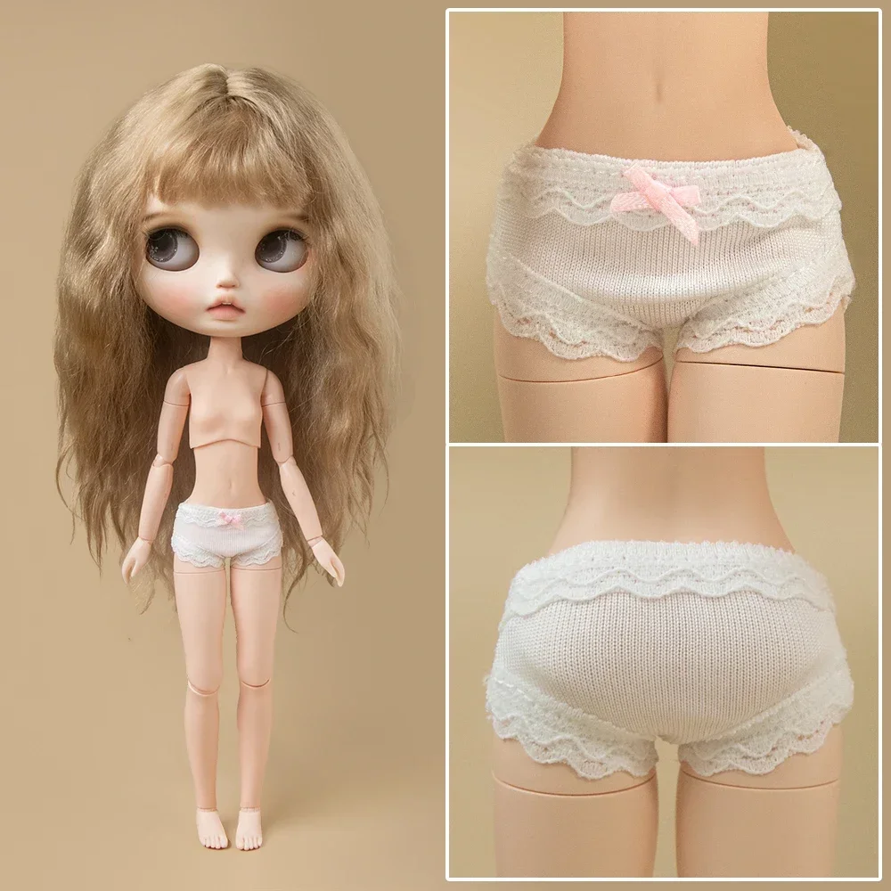 Cute Lace Panties White Leggings Underwear for Blythe YMY Licca Azone OB22 OB24 OB27 Doll Dress Up Accessories