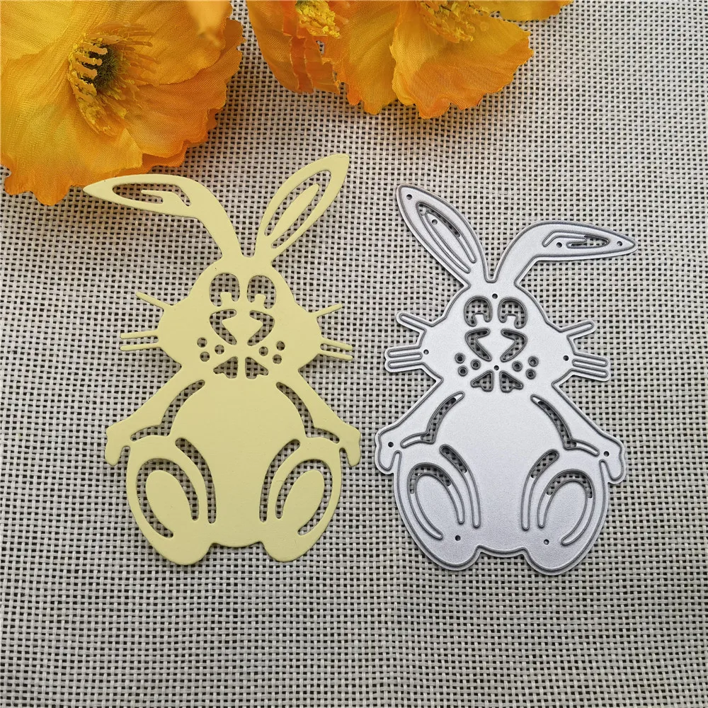 Jump Rabbit Rabbi Easter Bunny album Metal Cutting Dies Stencil Scrapbooking Photo Album Card Paper Embossing Craft DIY