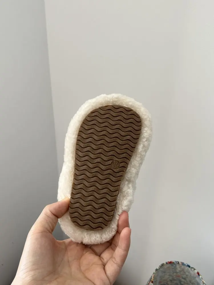 2026 Winter Neue Kinder-Knöchelstiefel Flauschig Warme Plüsch-Kurzstiefel für Jungen und Mädchen Runde Spitze Outdoor-Baumwollschuhe – Detail 10
