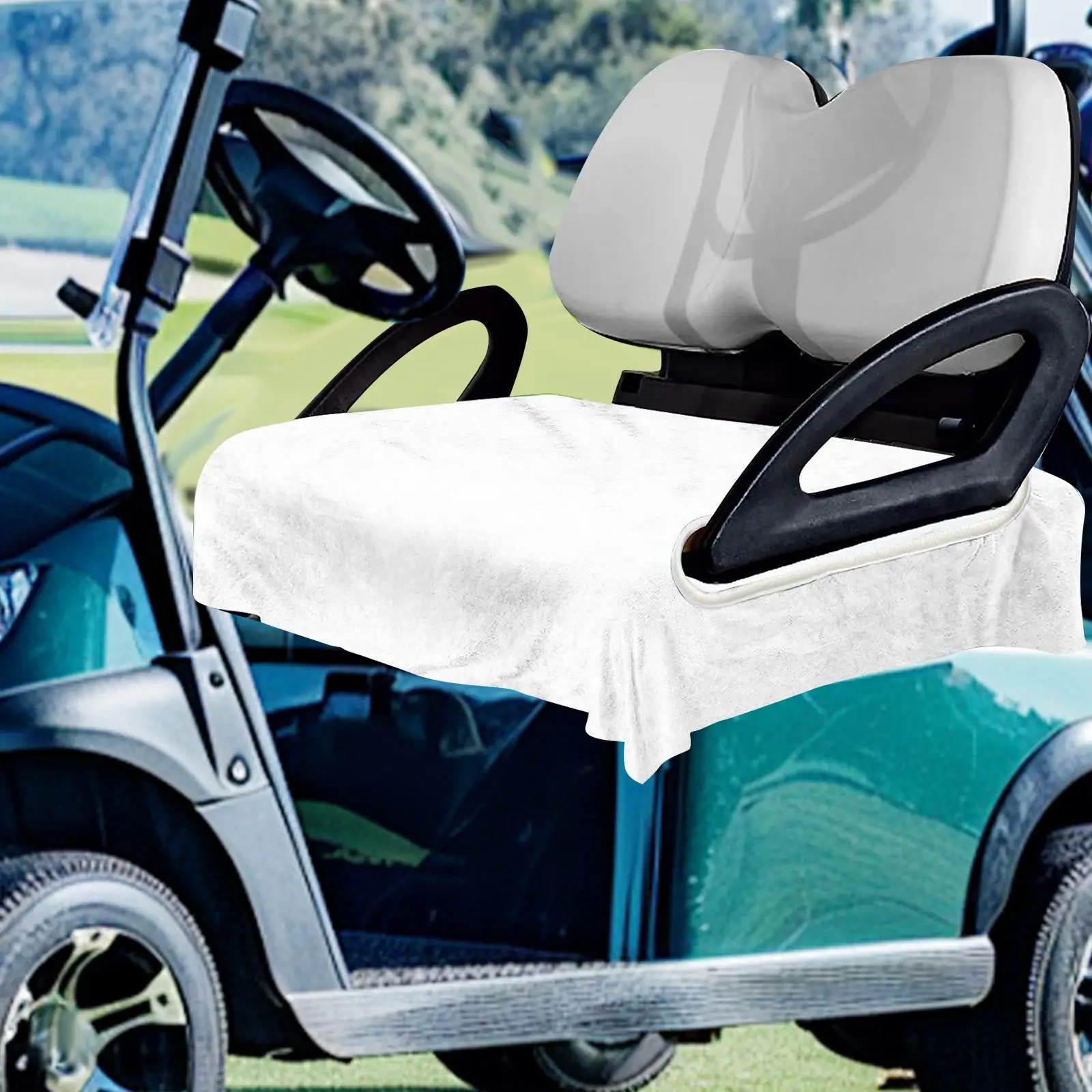 Golf Cart Seat Cover Sports Reusable Comfortable Lightweight Easy Maintenance Practical Cushion 2 Person Seats Simple Protector