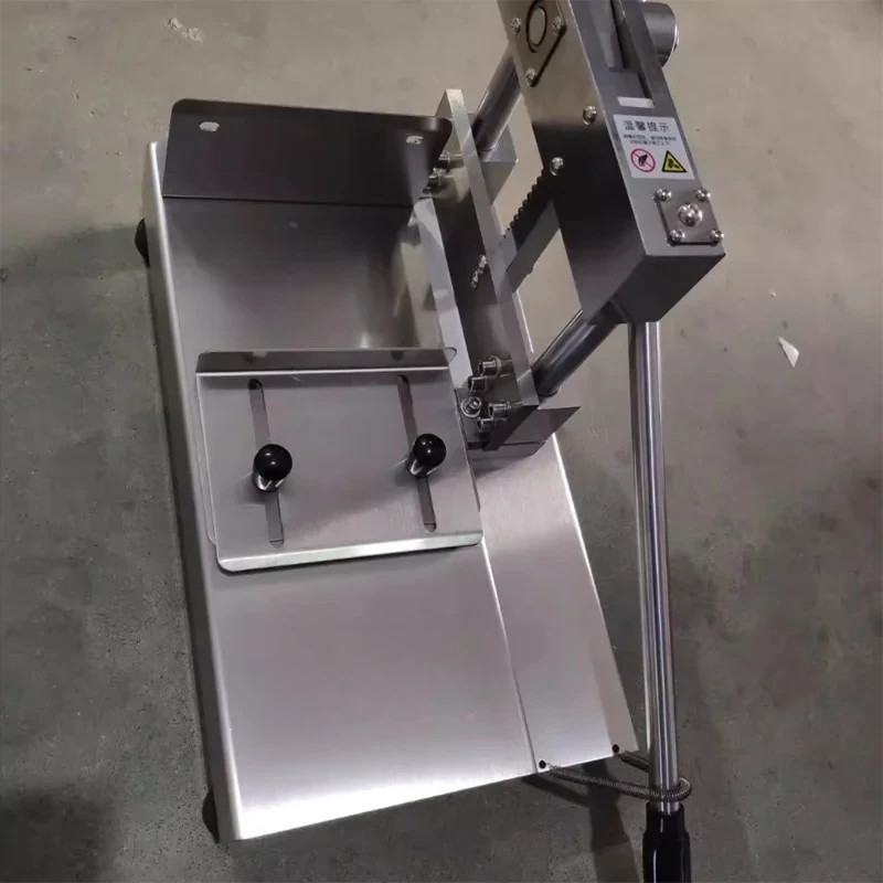 Commercial Guillotine Machine for Cutting Thickened Stainless Steel Labor-Saving Bone Cutting Ribs Big Bones Pig Meat Processing