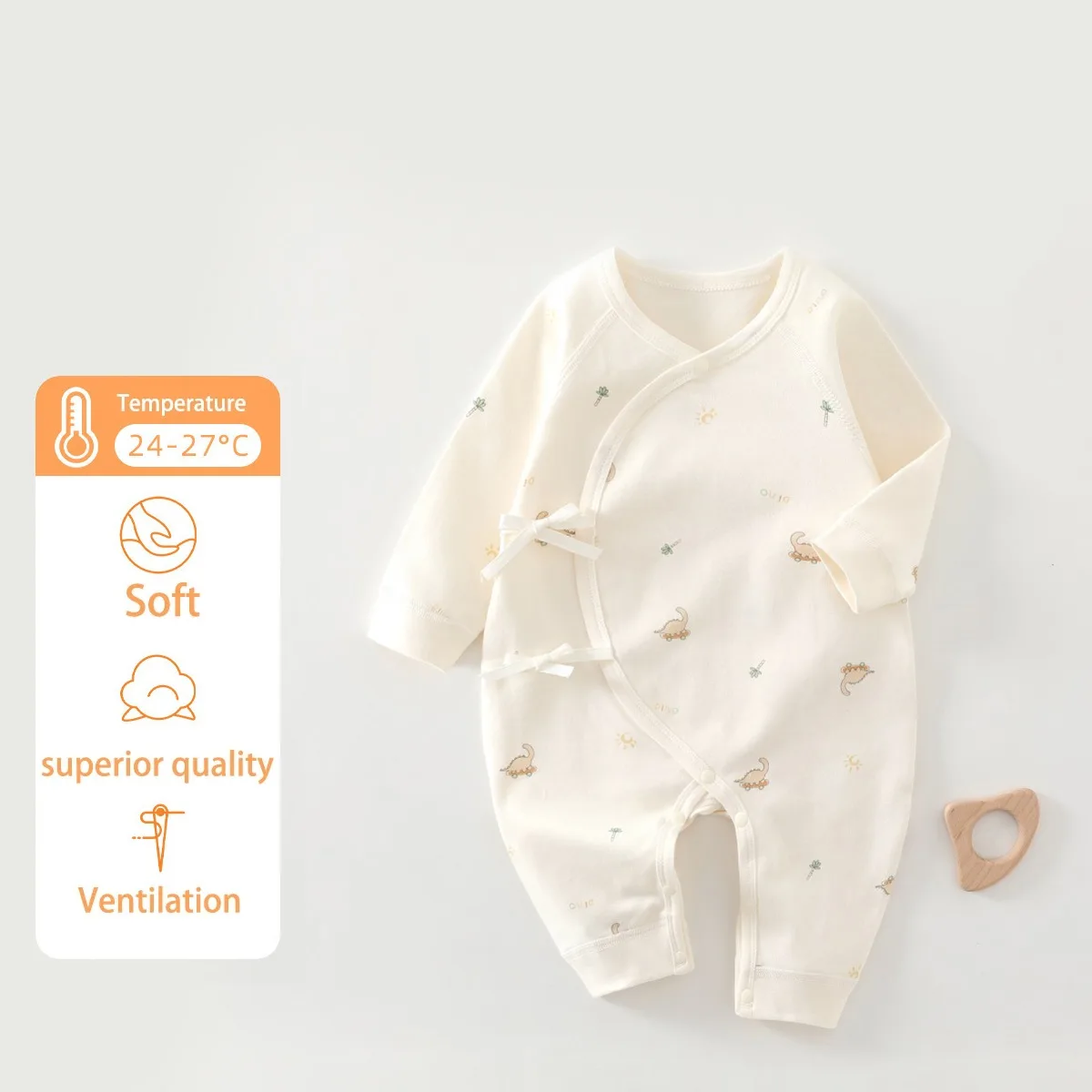 Four Seasons Festival Newborn Baby Jumpsuit Cute Cartoon Pattern Men's and Women's Baby Clothing 0-6M 100% Cotton Baby Clothing