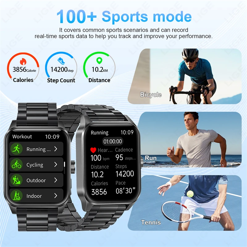 LUIK Nieuwe Originele Slimme Horloge Mannen Vrouwen Armband Slimme Horloges Sport Fitness Waterdichte Mannelijke Smartwatch Voor XIAOMI Android IOS