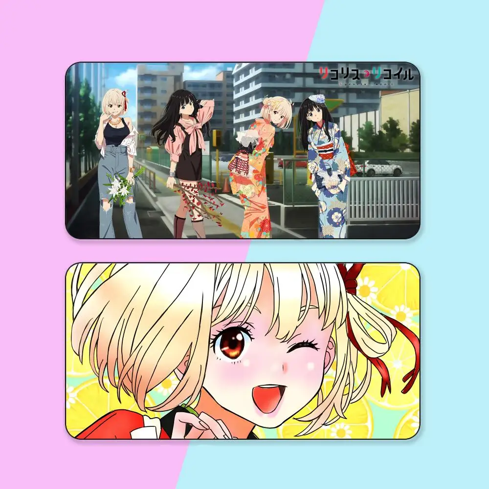 

Lycoris Recoil Mouse Pad Rubber Computer Laptop Official Game Super Colored Print Aesthetic Pretty Popular Fashion Luxury Mat