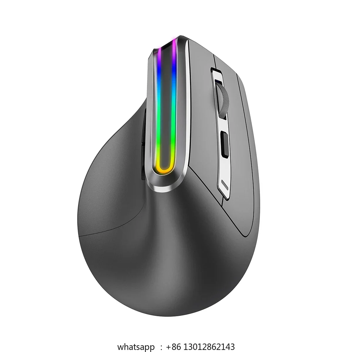 

High Quality Ergonomic Mouse RGB Backlit Dual Mode BT3.0 BT5.0 Computer Bluetooth Rechargeable Wireless Vertical Mouse