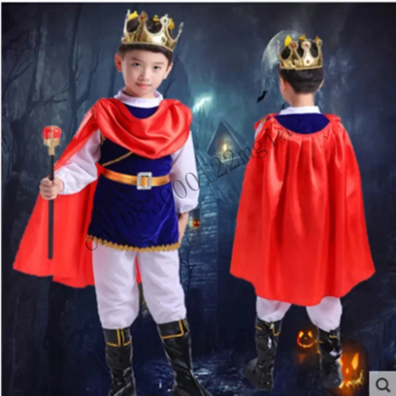 Halloween Children'S Cosplay Spring And Summer Boys' Suit, FairyTale RRole Prince, Pirate Stage Performance C CMM221