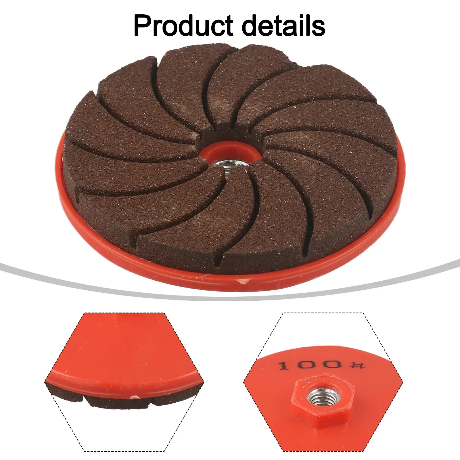 Diamond Polishing Pads Kit Wet/Dry For Granite Stone Concrete Marble Polishing Use Grinding Discs Backing Pads