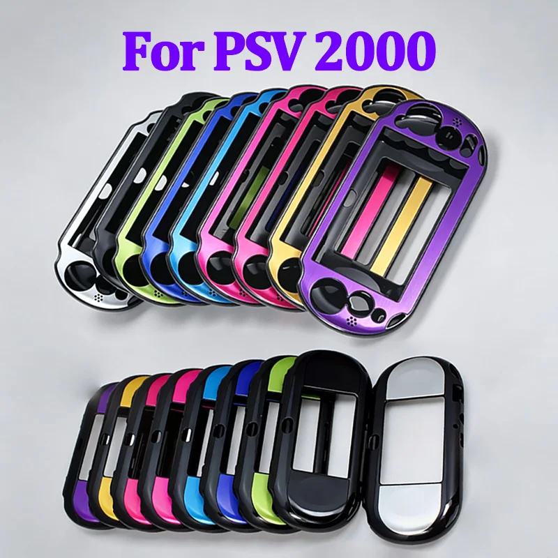 1PC For PS Vita PSV 2000 Aluminum Shell Case Protective Cover For PSV2000 PSV PCH-20 Plastic Metal Brushed Housing Game Part